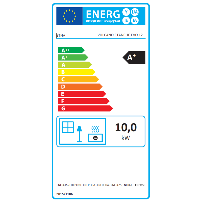 Poêle à granulés étanche ETNA Vulcano EVO 12 – 12 kW, réservoir 30 kg – image 4