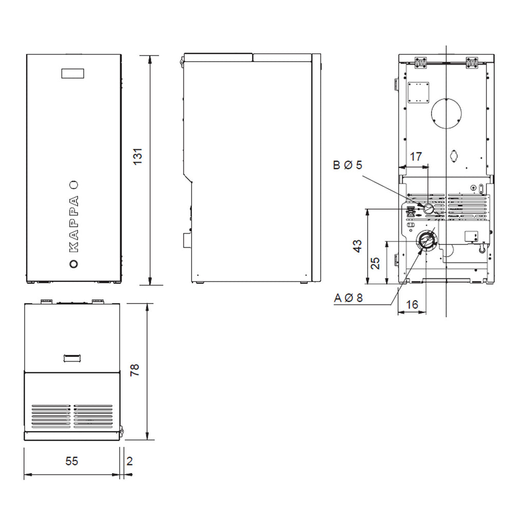 Chaudière à granulés Edilkamin EK63 Kappa 200 – 21,5 kW – image 4