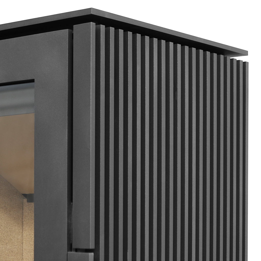 Poêle à bois Schmitzker Cuby S55075 avec socle en bois 6,4 kW