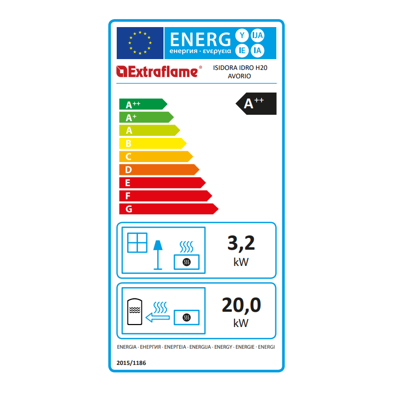 Extraflame Isidora H20 poêle à granulés hydro 23 kW – image 4