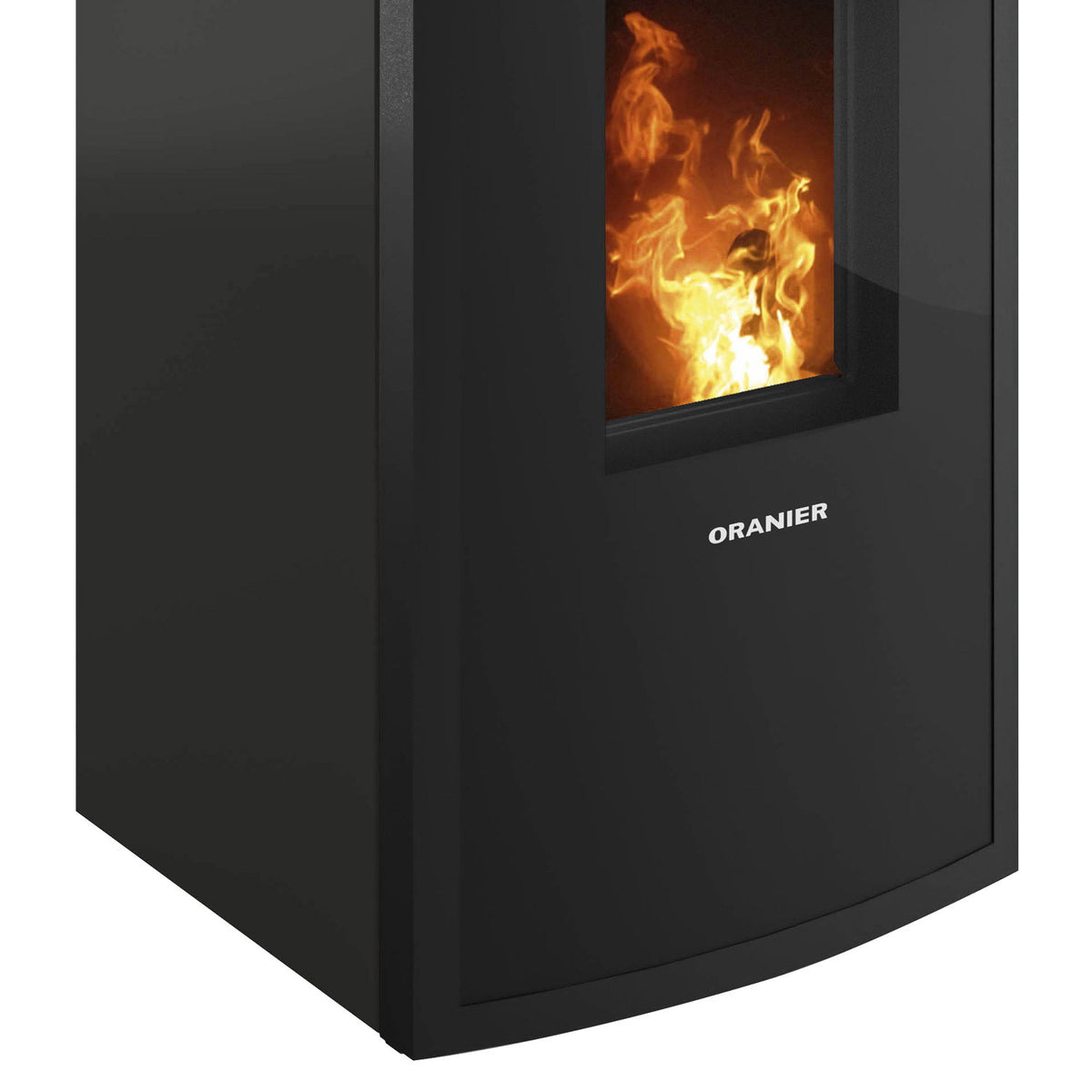 Poêle à bois Oranier Neta Acier Noir avec raccord arrière 8 kW - image 4