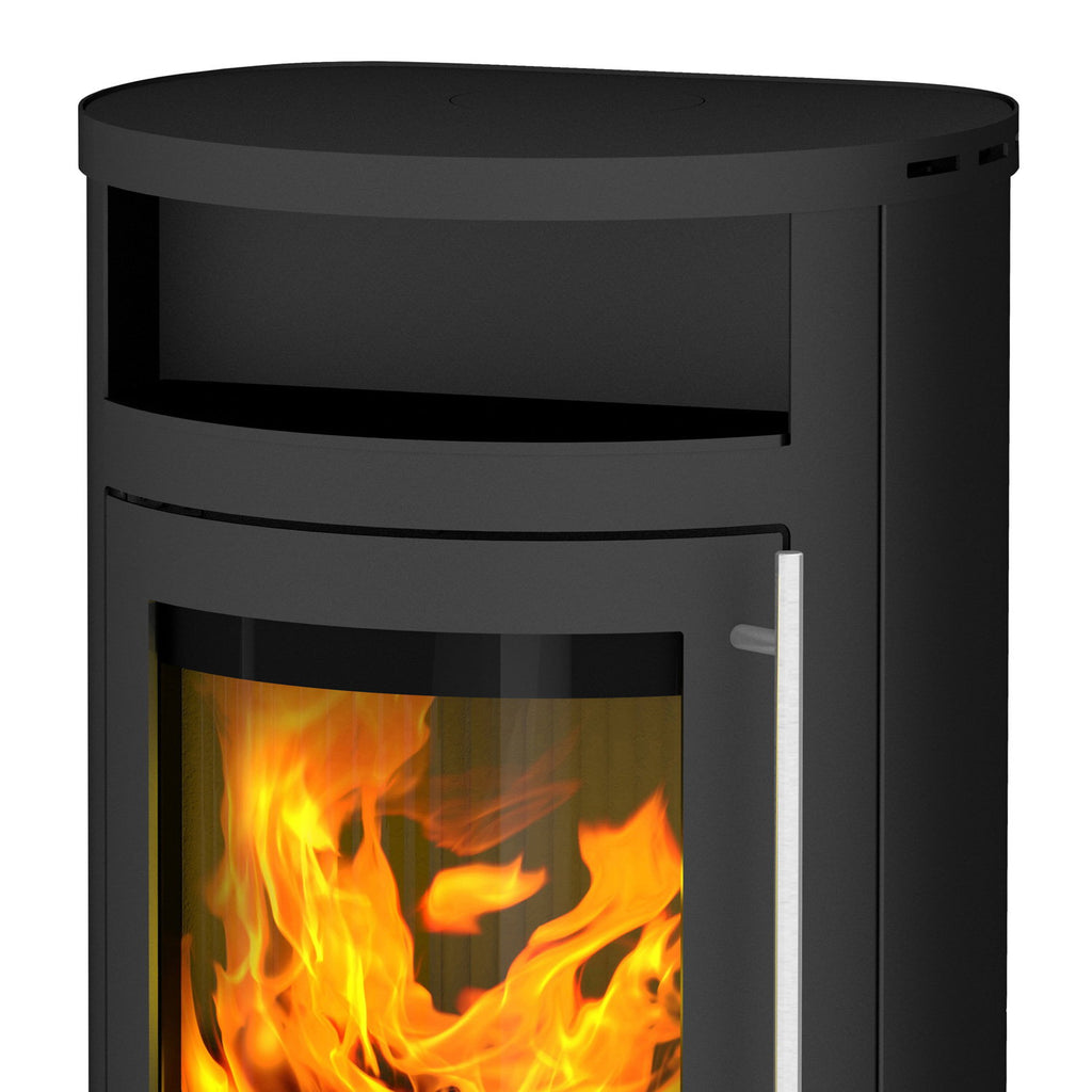 Olsberg Salado Compact 237951 – Poêle à bois en acier noir 6 kW