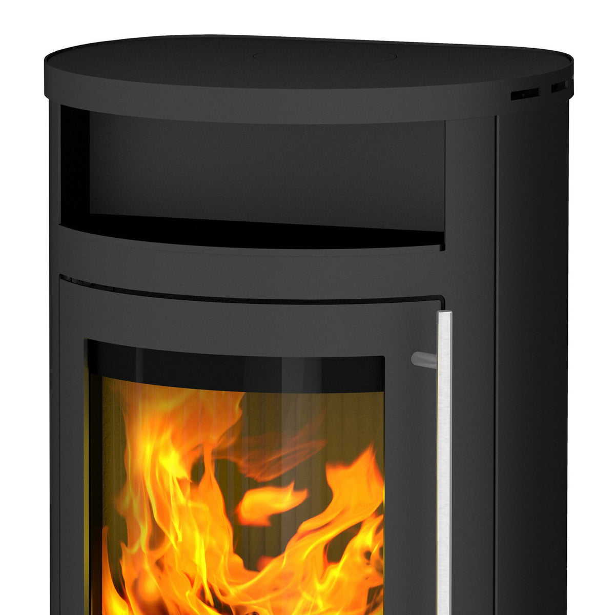 Olsberg Salado Compact 237951 – Poêle à bois en acier noir 6 kW