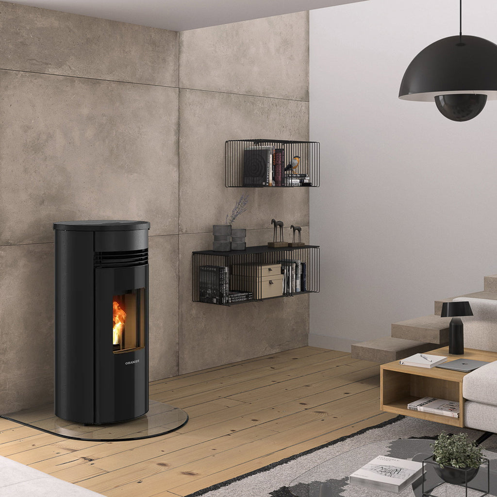 Poêle à granulés Oranier Sando 50 acier noir 8 kW