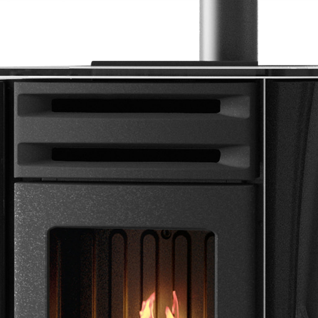 Poêle à granulés Edilkamin Dania 6 AT Top verre noir — 6 kW