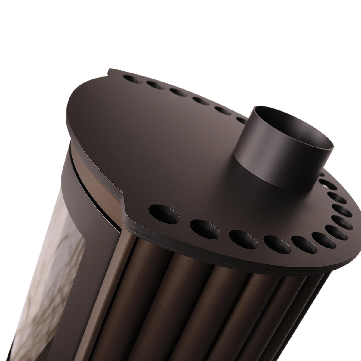 Détail de la sortie des fumées du Masterflamme Piccolo II