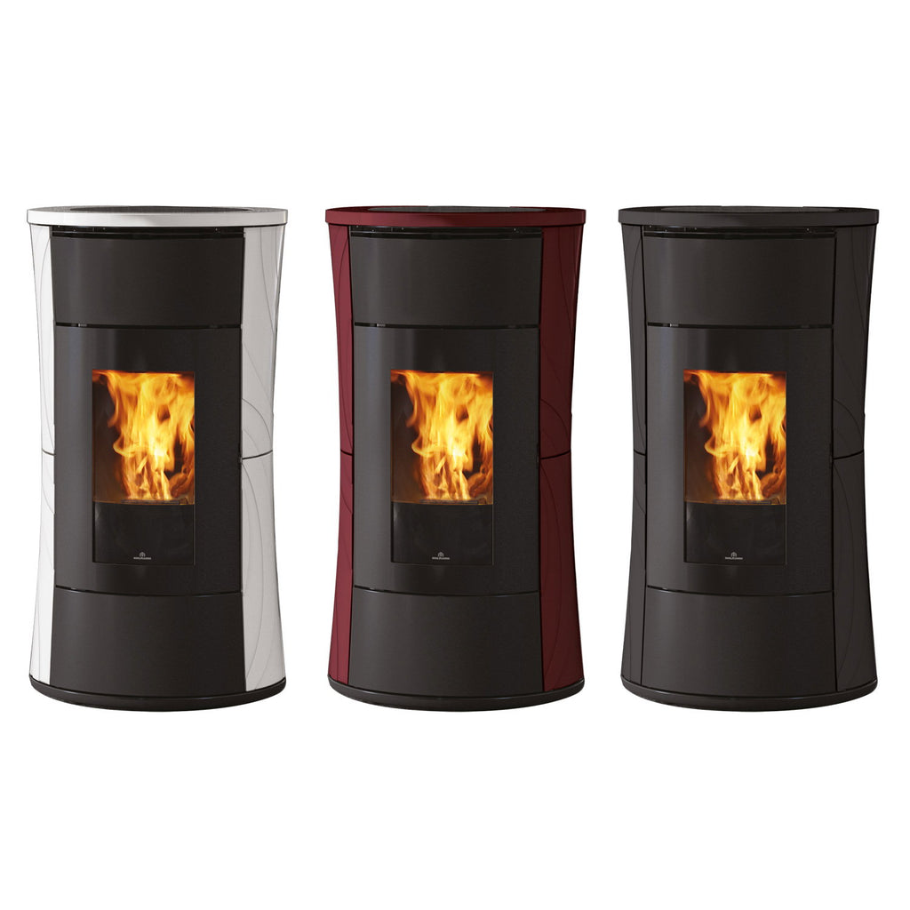 Poêle à granulés Edilkamin Cherie 11 EVO céramique blanche — 11,4 kW
