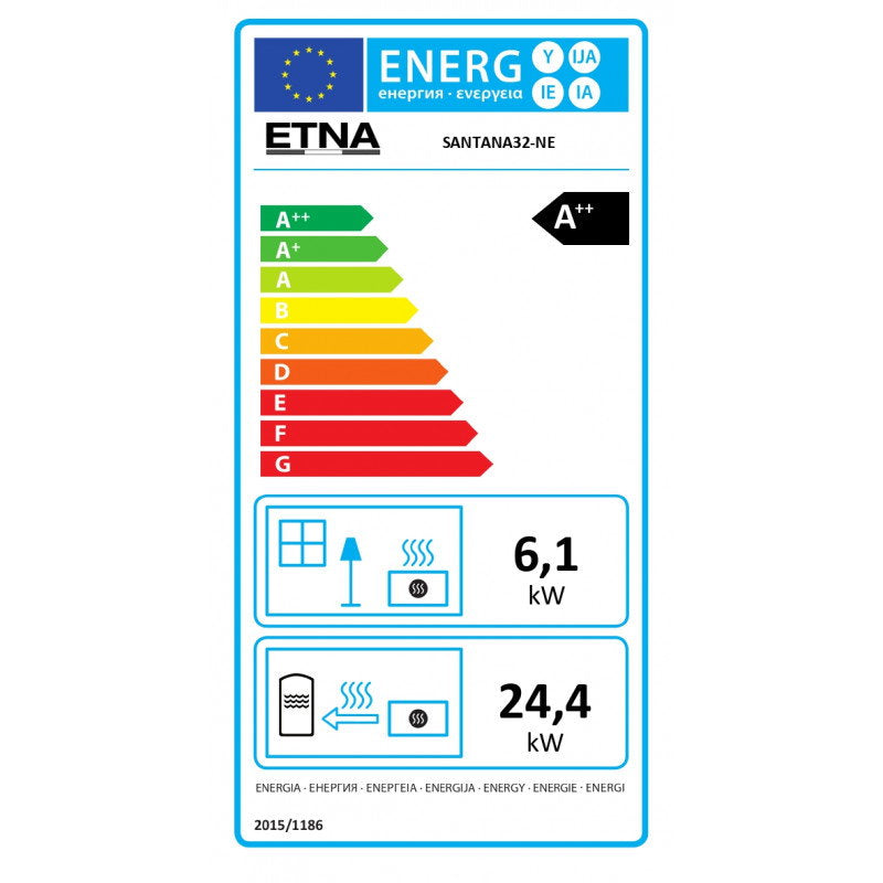 Étiquette énergétique du poêle ETNA Santana 32 kW
