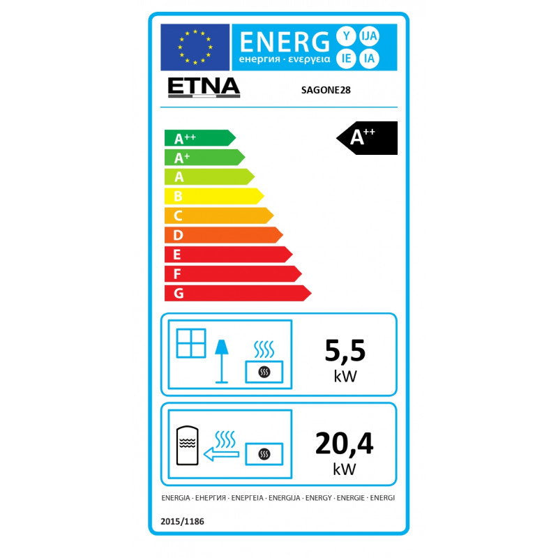 Étiquette énergétique du poêle ETNA Sagone A++