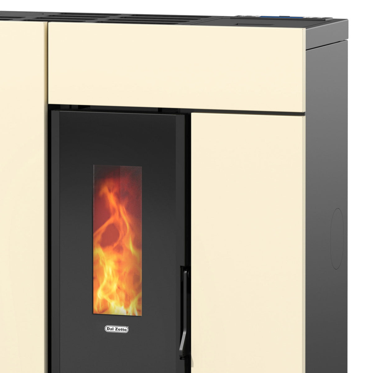 Poêle à granulés Dal Zotto Leyla Elite acier ivoire 8 kW