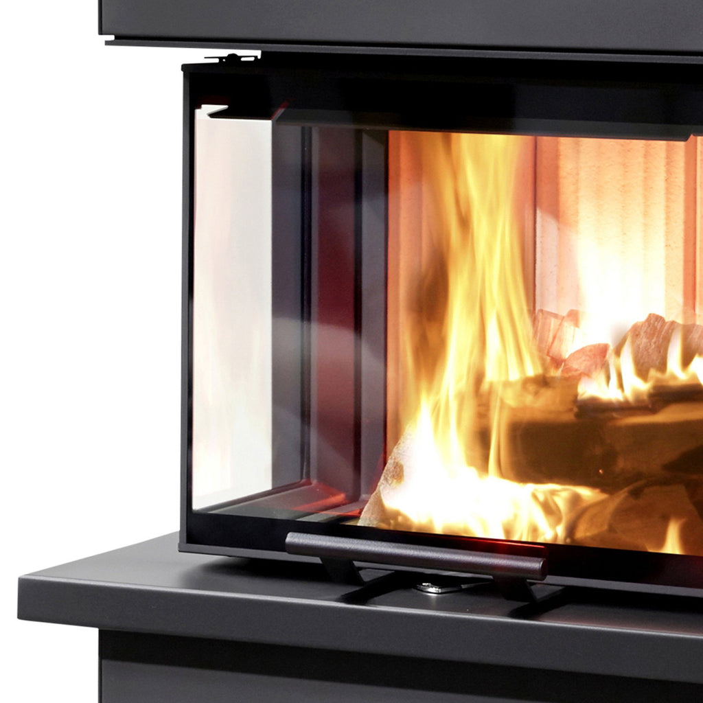 Poêle à bois Olsberg Osorno L en acier noir – sortie gauche 7,8 kW – image 4