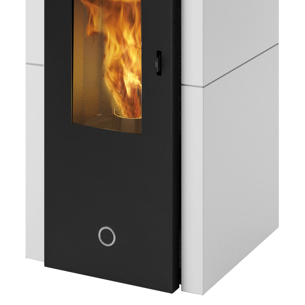 Poêle à granulés Edilkamin EK63 Zone 80 Evo acier blanc 7,6 kW