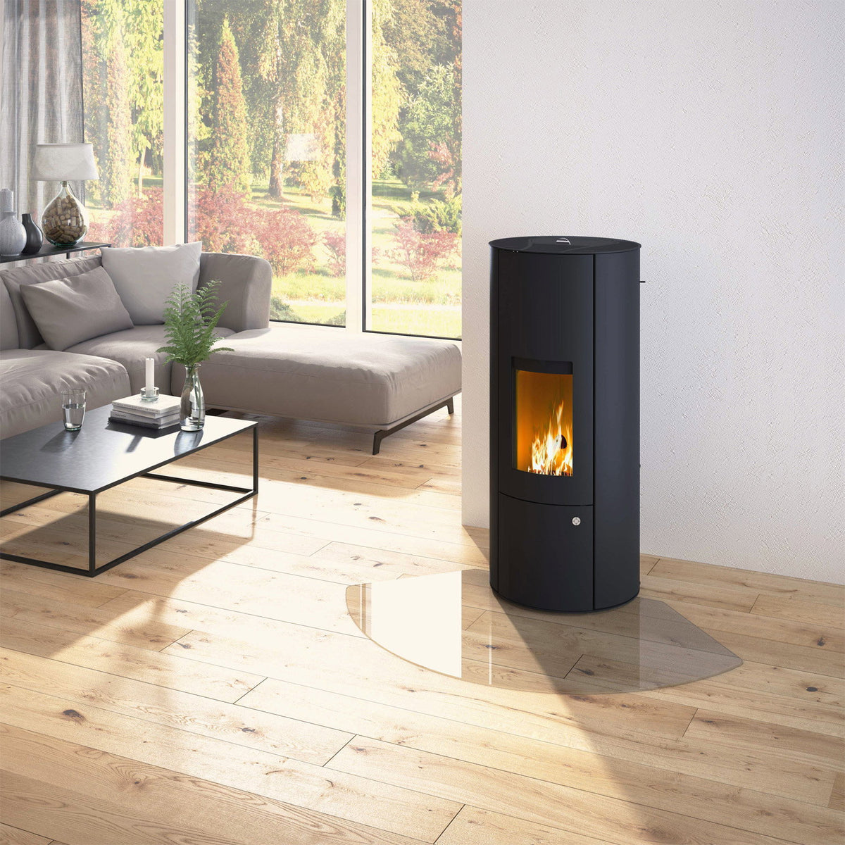 Poêle à granulés Olsberg Inara 3.0 acier noir — 6 kW