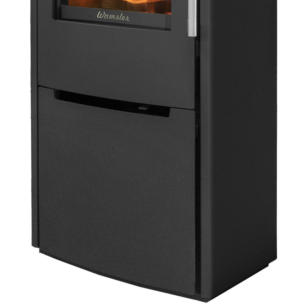 Wamsler Pylon 1G – Poêle à bois en acier noir 6,2 kW