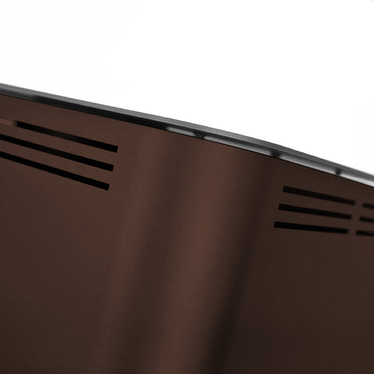 Poêle à bois Aquaflam 17 Manuel Marron avec échangeur de chaleur 17,5 kW HSF29-041
