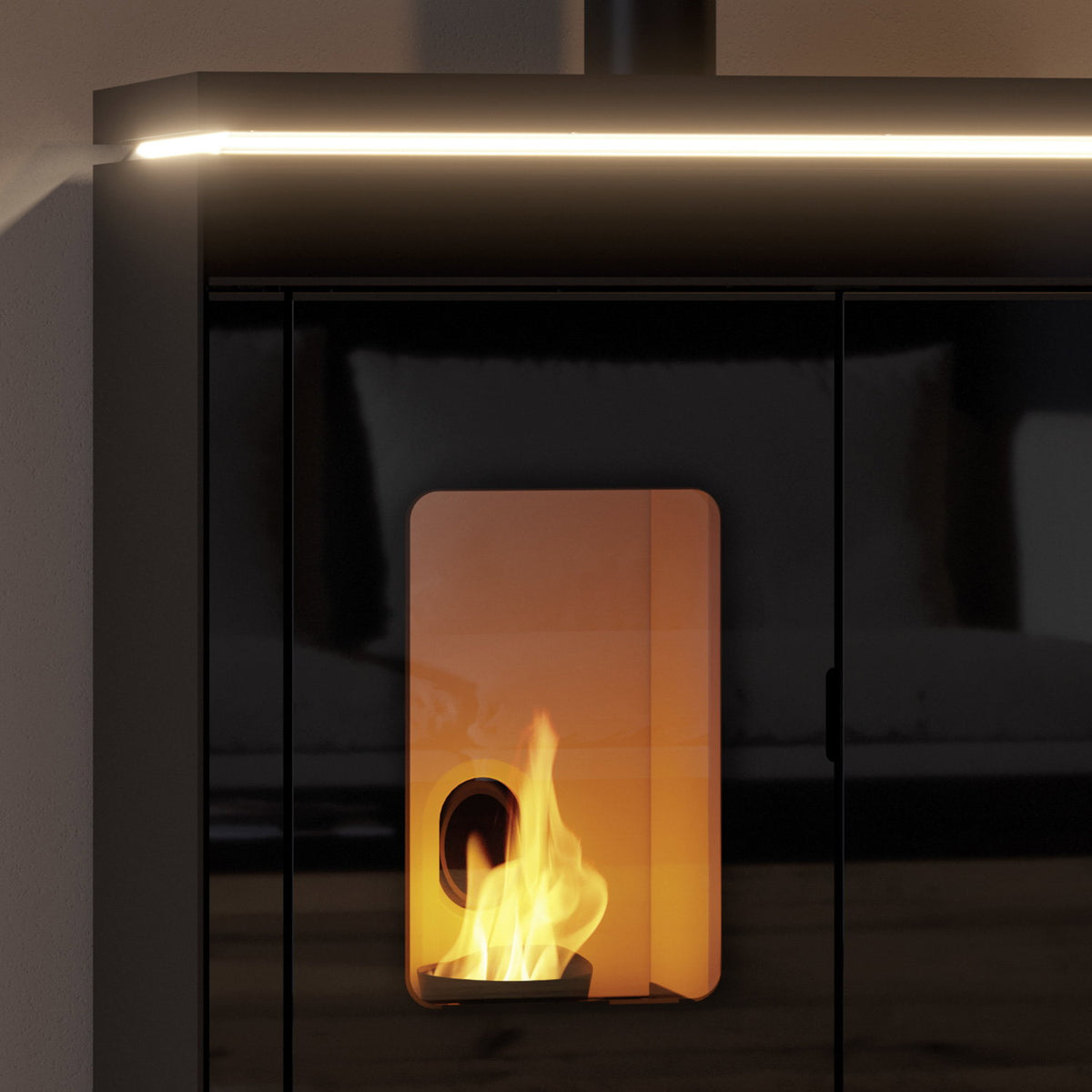 Poêle à granulés Olsberg Epana 6 kW – verre noir