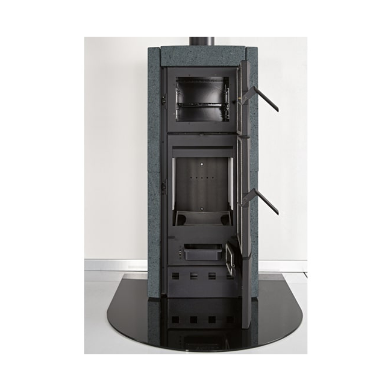 Poêle à bois La Nordica Ester Forno Evo pierre vulcan avec four 8 kW
