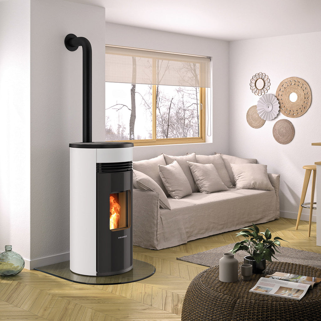 Oranier Sando 60 poêle à granulés blanc soie LAS 8 kW