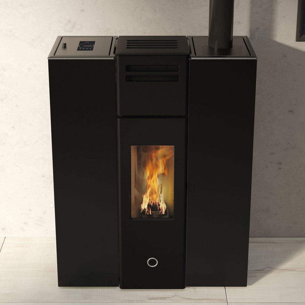 Poêle à granulés Edilkamin EK63 Cell 80+ Evo acier noir 7,7 kW
