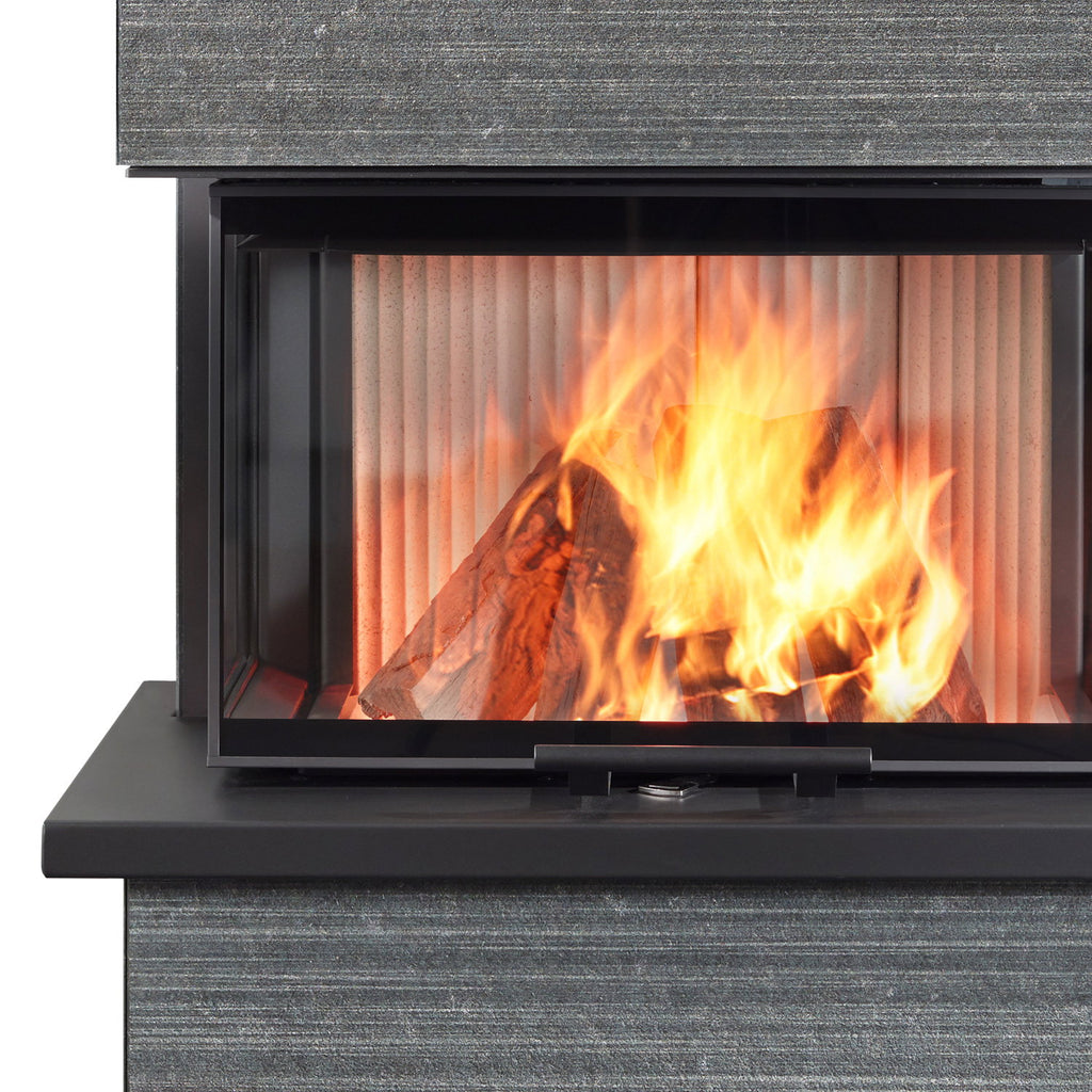 Poêle à bois Olsberg Osorno S TopStone 6 kW Gabbro Nero Ferrara Linea-retta - image 4