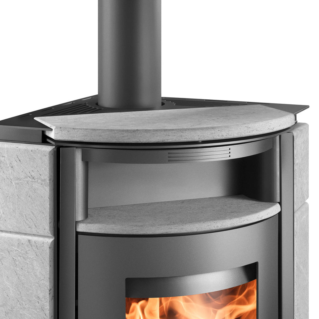 Poêle à bois Haas+Sohn Kuopio II Anthracite Serpentino 8 kW - image 4
