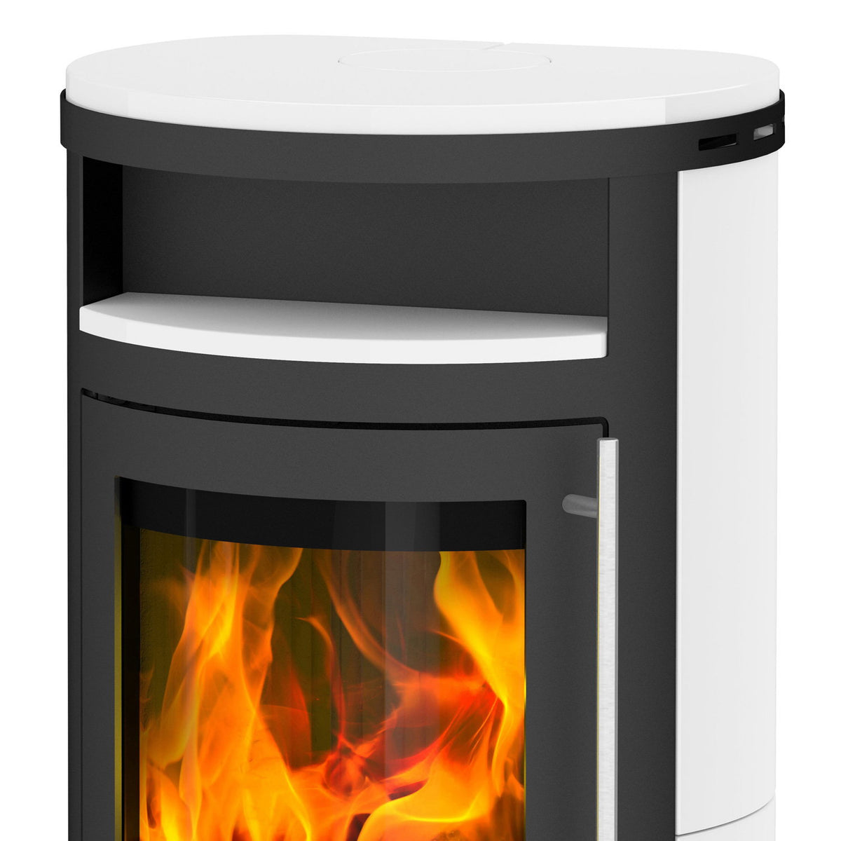 Olsberg Salado Compact 237954 – Poêle à bois 6 kW en céramique Blanc Neige
