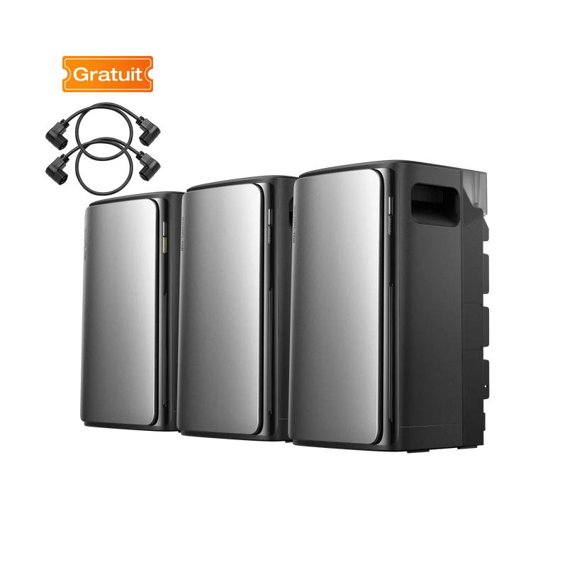 Kit EcoFlow STREAM Ultra avec deux batteries STREAM AC Pro, capacité de stockage 5,76 kWh