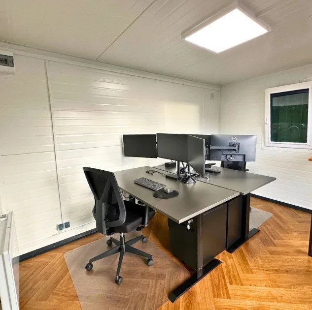Bureau modulaire Berlin 4 × 3 m neuf – Isolation 100 mm – Finition bois