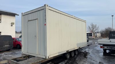 Bureau Container d’Occasion 20 Pieds – 6,06 × 2,44 m avec Isolation, Chauffage et Installation Électrique