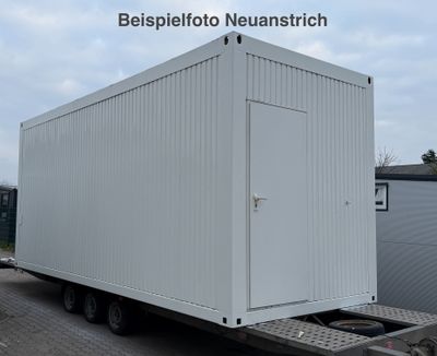 Bureau Container d’Occasion 20 Pieds – 6,06 × 2,44 m avec Isolation, Chauffage et Installation Électrique