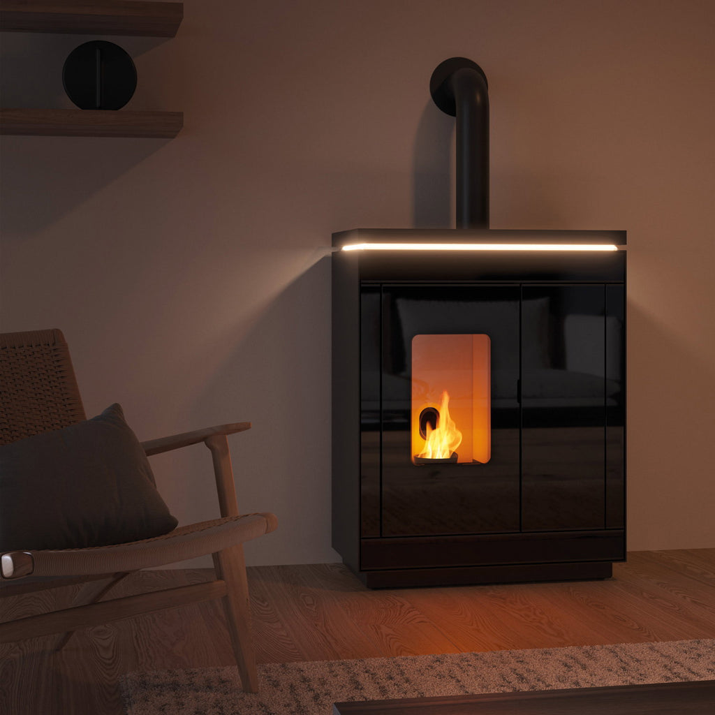 Poêle à granulés Olsberg Epana 6 kW – verre noir