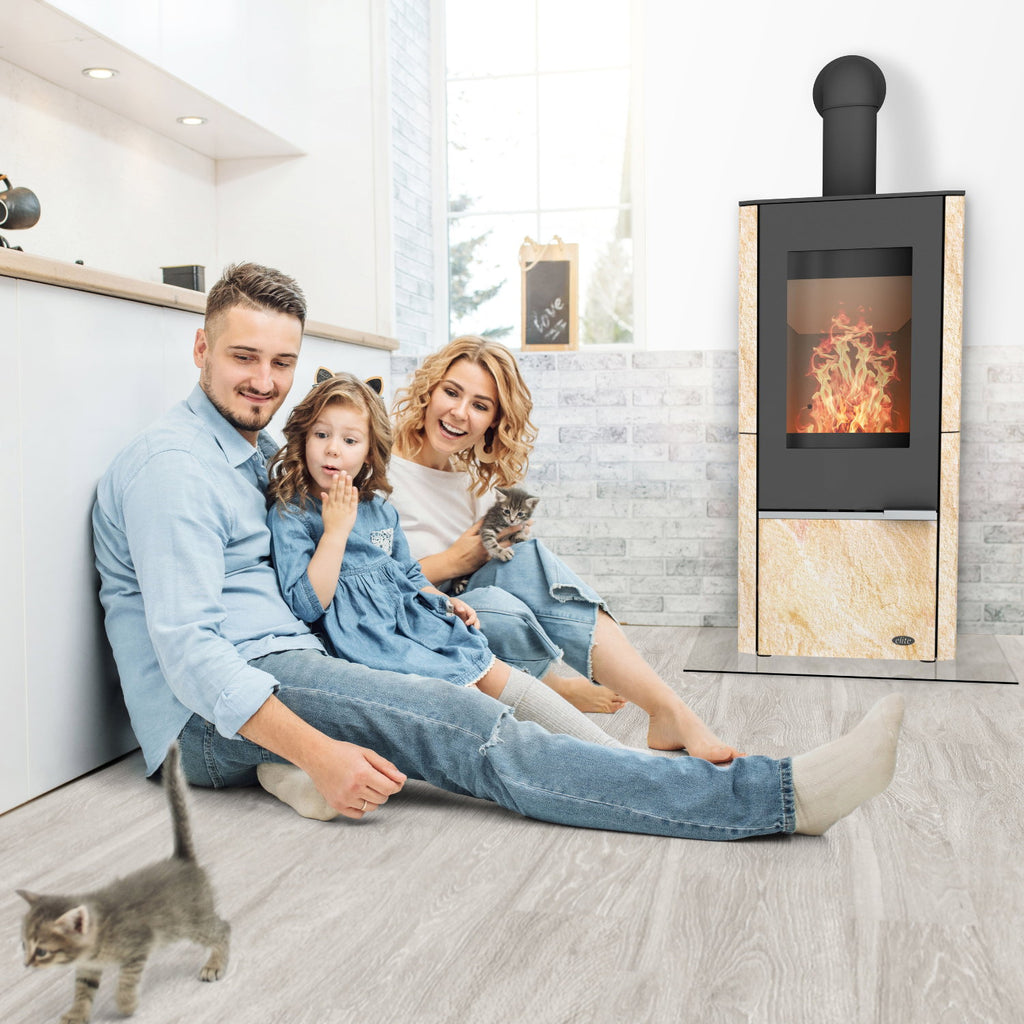 Poêle à bois Fireplace Elite Oregon E6904 pierre de sable 6,9 kW
