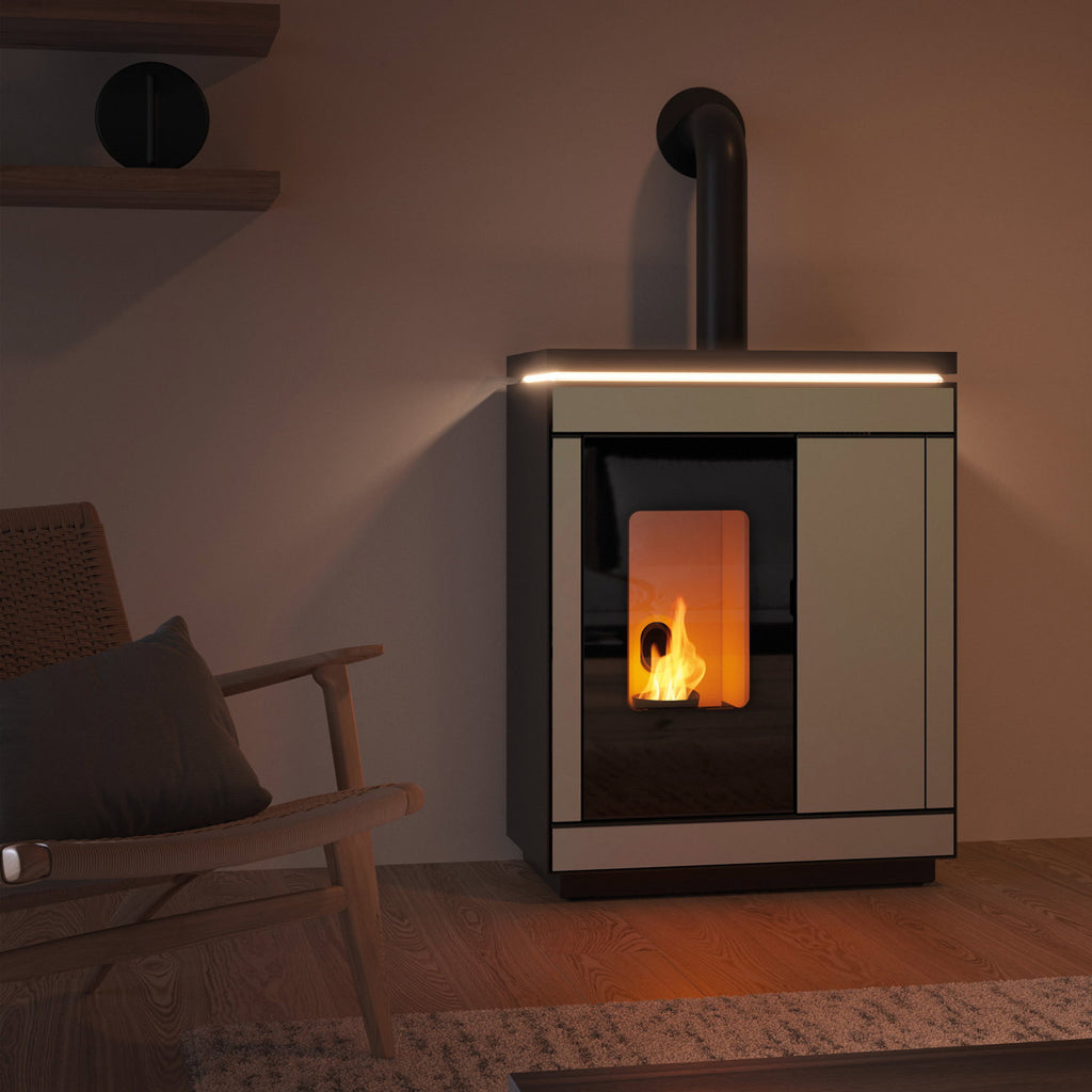 Poêle à granulés Olsberg Epana 6 kW – céramique blanche
