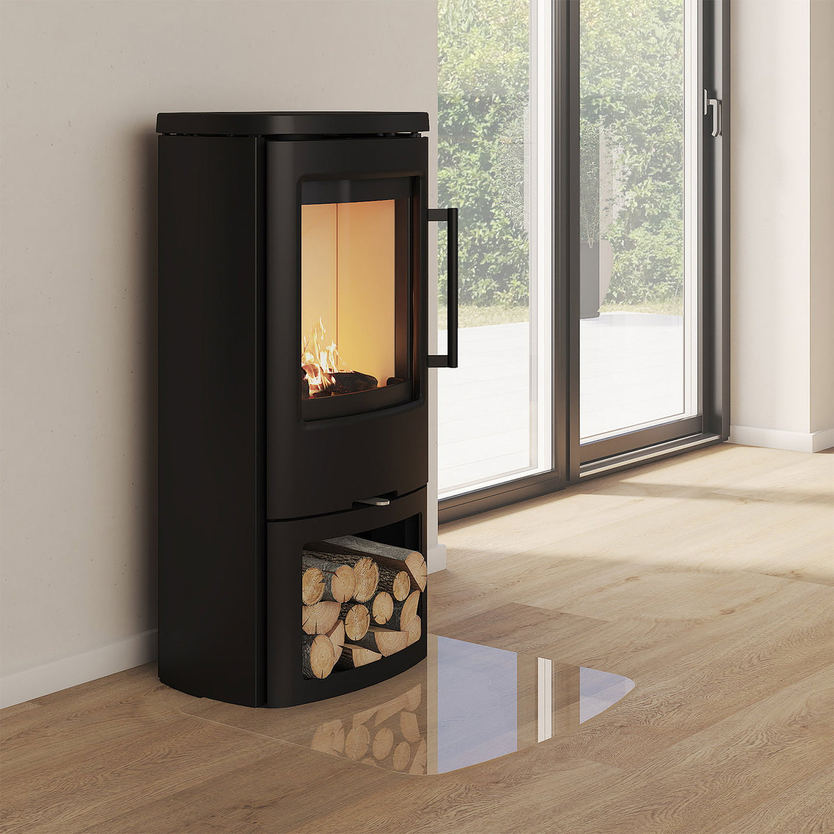Poêle à bois TermaTech TT44 acier noir 4,8 kW