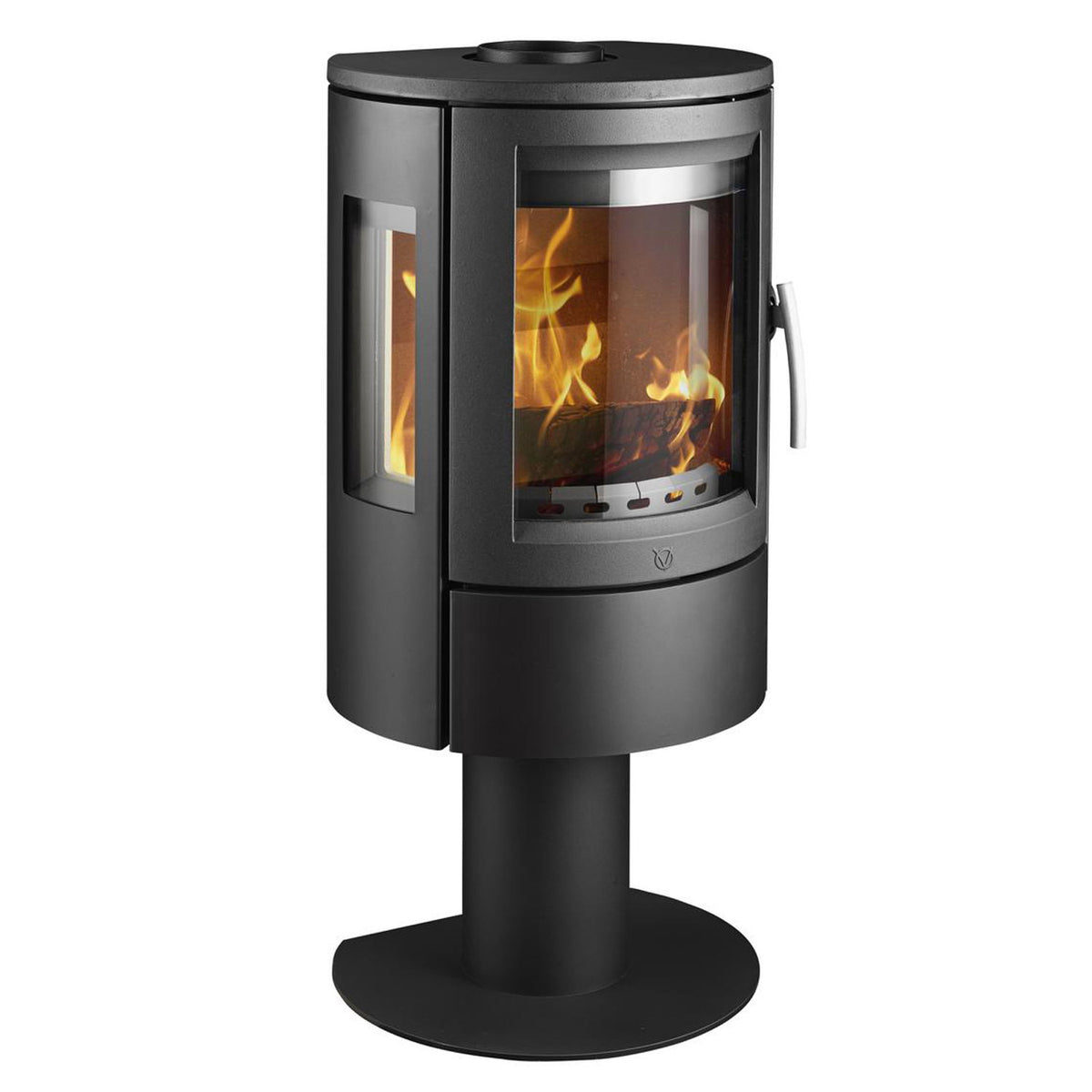 Poêle à bois Varde Ovne Nice Air acier noir 6,2 kW