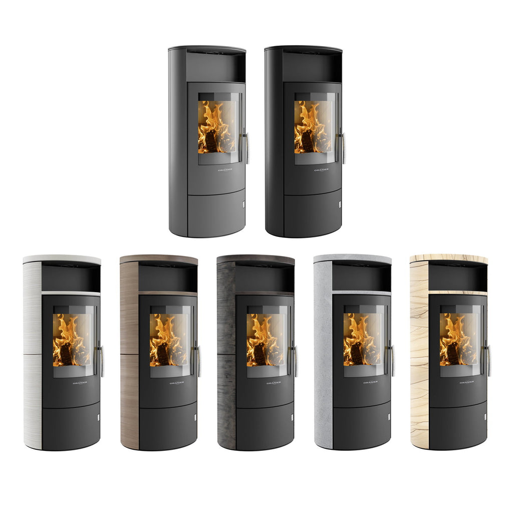 Oranier Polar 7 2.0 – Poêle à bois acier noir 6,5 kW