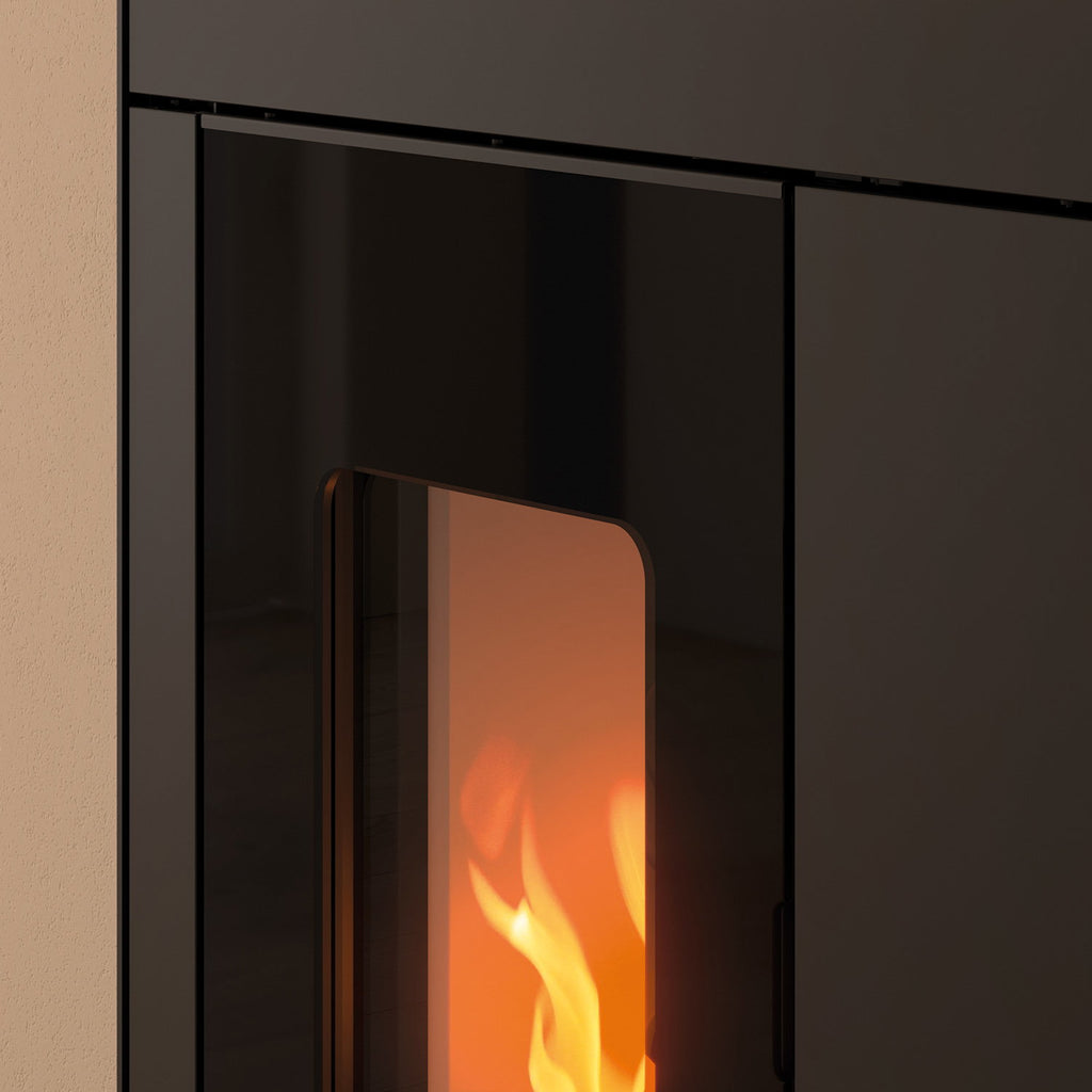 Olsberg Epana poêle à granulés acier noir 6 kW – sortie fumées 80 mm