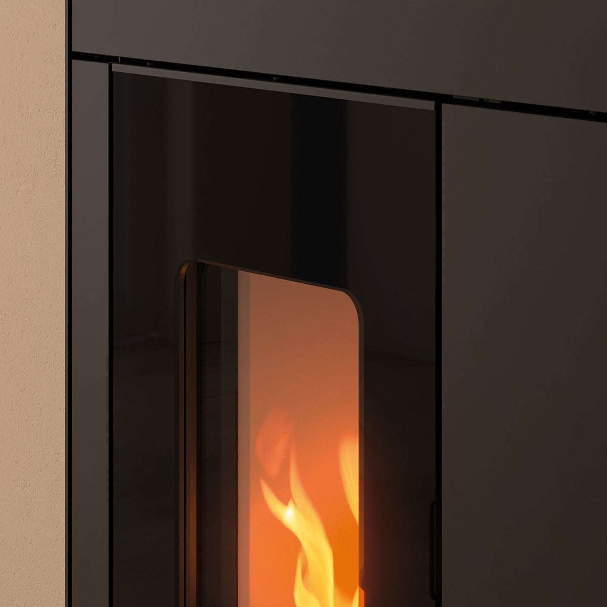 Olsberg Epana poêle à granulés acier noir 6 kW – sortie fumées 80 mm