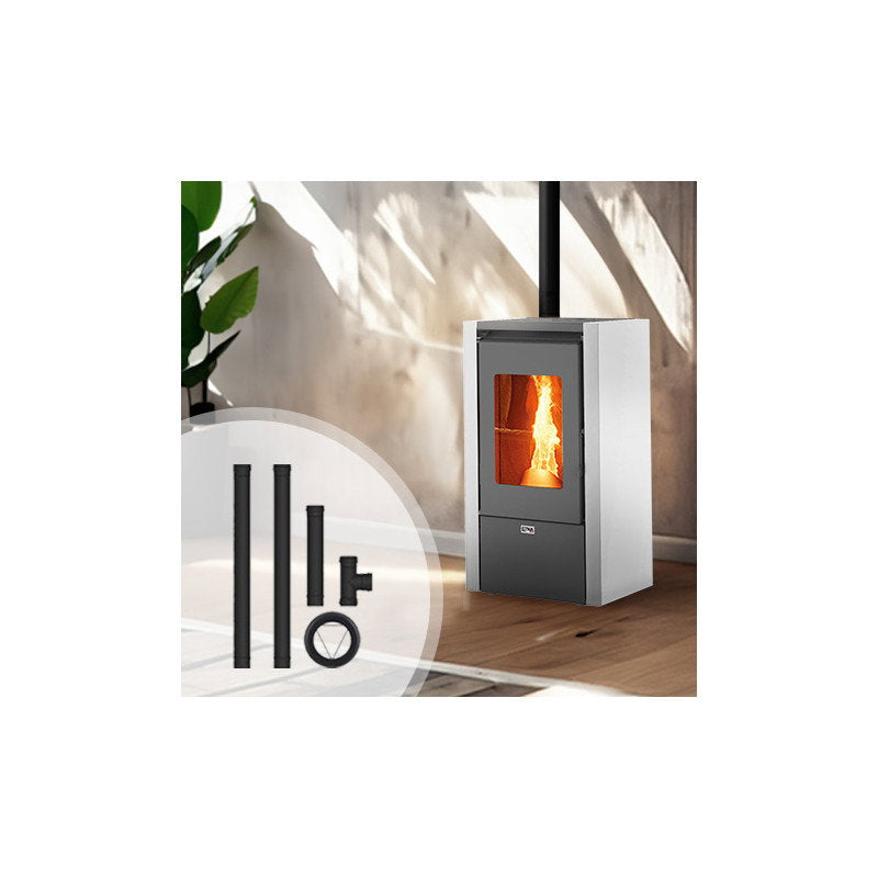 Poêle à granulés ETNA Little 6 kW avec kit de raccordement arrière