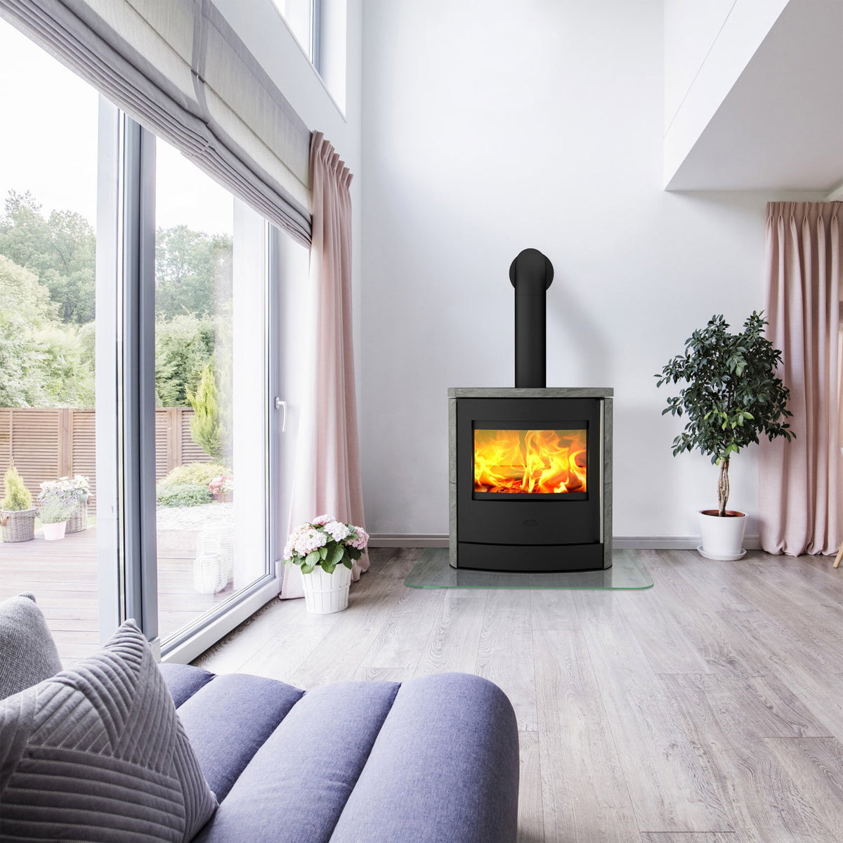 Poêle à bois Cheminée Adamis K6355 en stéatite 7,5 kW - image 5