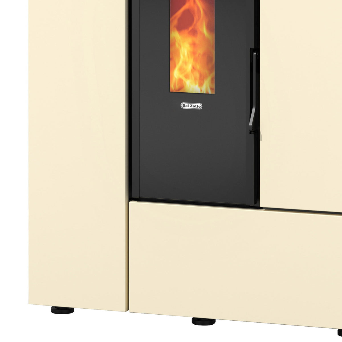 Poêle à granulés Dal Zotto Leyla Elite acier ivoire 8 kW