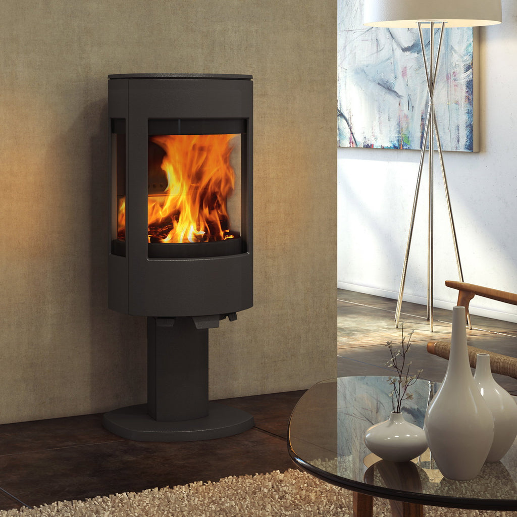 Poêle à bois Dovre Astro 4CB/P acier noir — construction 2, 8 kW