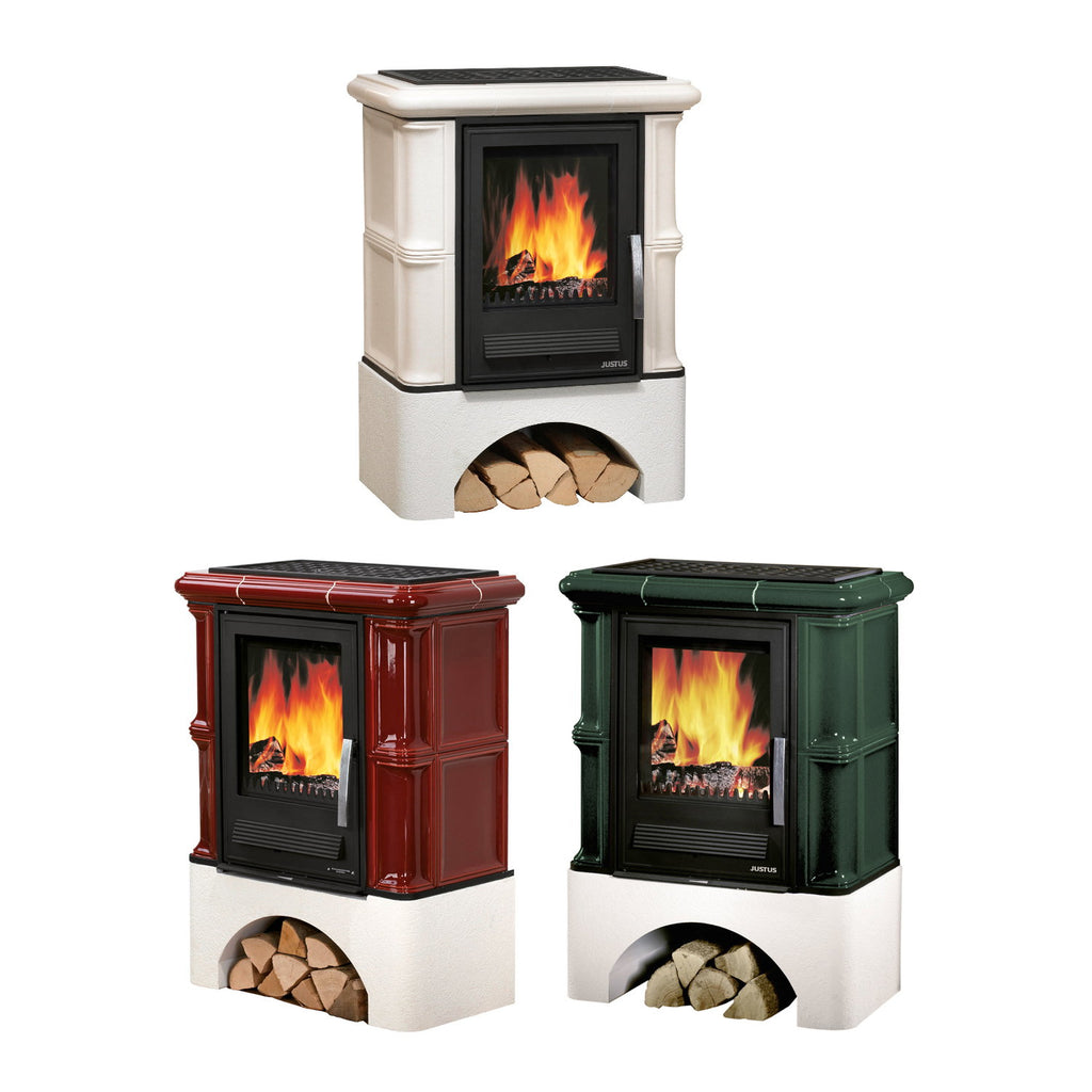 Justus Bavaria – Poêle à bois blanc érable 7 kW