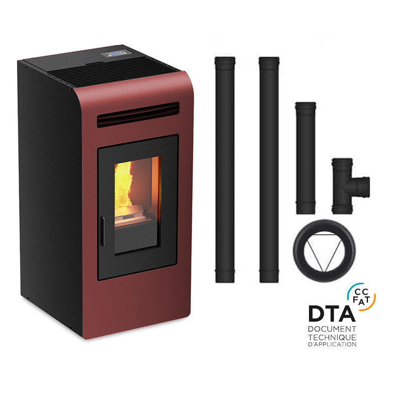 Pack ETNA Luxe Cayenne bordeaux et kit de raccordement arrière