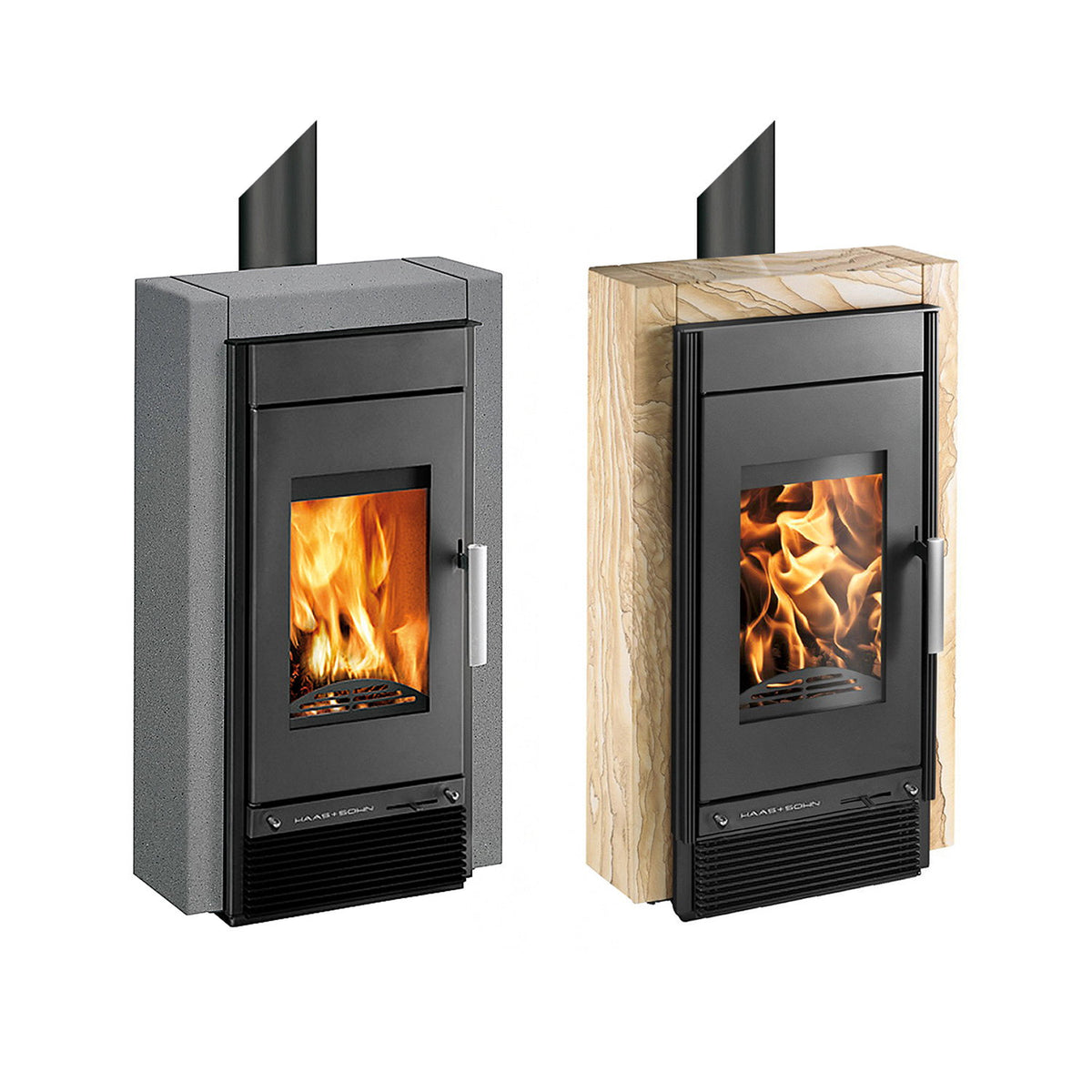 Poêle à bois Haas+Sohn Hasvik Anthracite Perle / Quartz Gris 8,4 kW - image 5