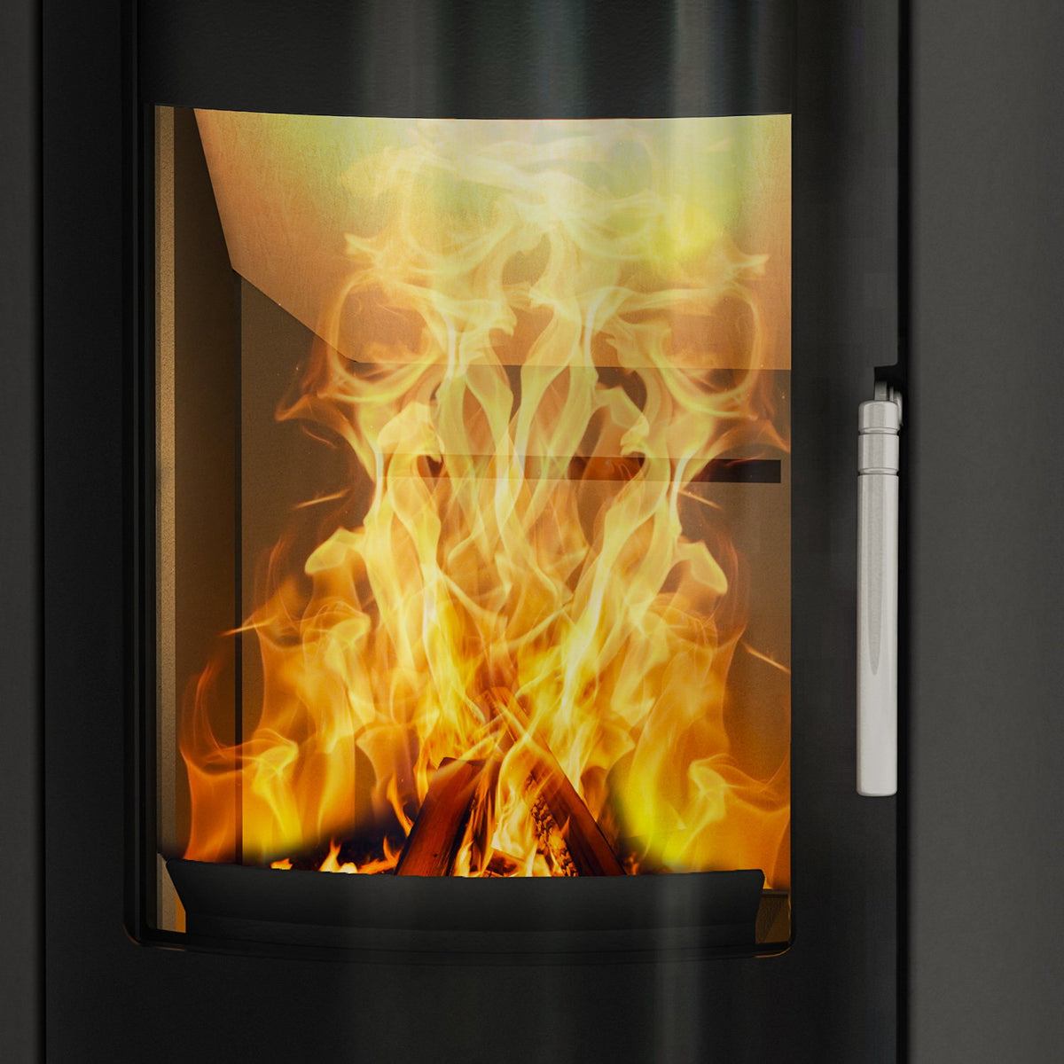 Poêle à bois Fireplace Elite Kobe céramique noire 6 kW