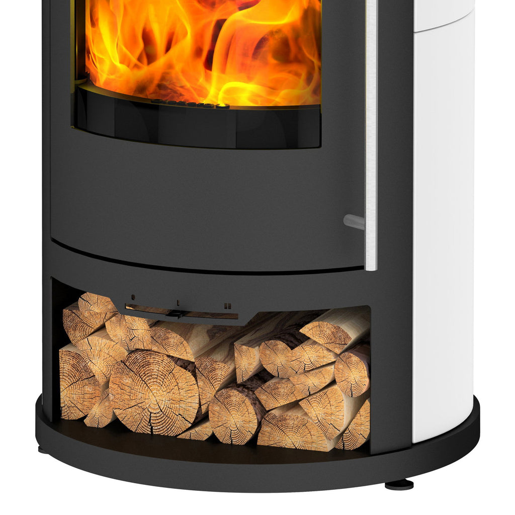 Olsberg Salado Compact 237954 – Poêle à bois 6 kW en céramique Blanc Neige