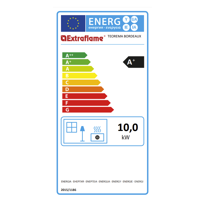 Poêle à granulés Extraflame Teorema 10 kW – Chauffage jusqu’à 100 m²