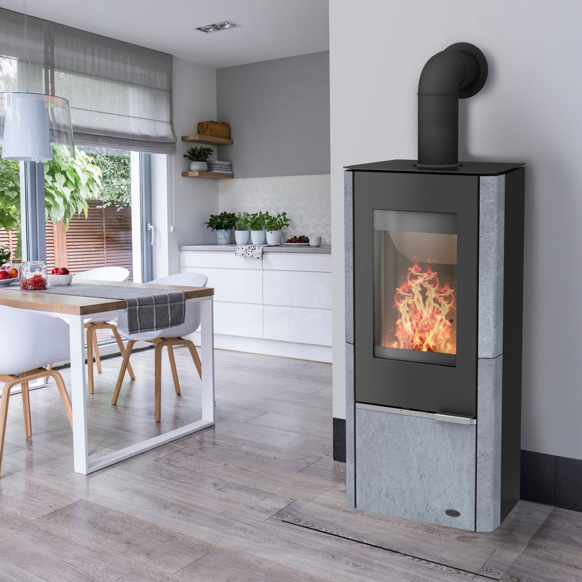 Poêle à bois Fireplace Elite Oregon en stéatite 6,9 kW