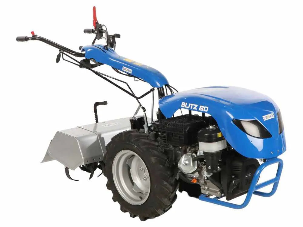 EuroMech BLITZ 80 motoculteur essence Yagmur R390 13 CV avec fraise 75 cm et attelage rapide HBS